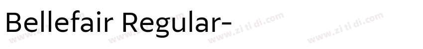 Bellefair Regular字体转换